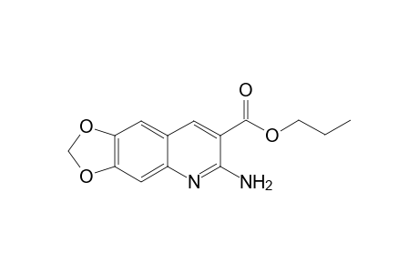 n-Propyl 2-amino-6,7-methylenedioxyquinoline-3-carboxylate