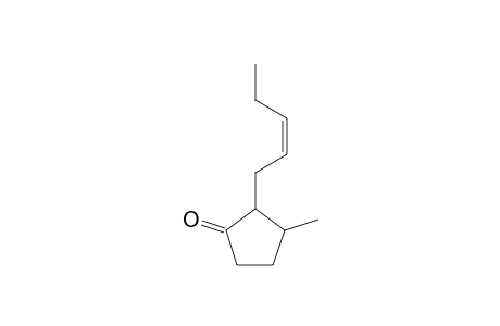 Cyclopentanone, 3-methyl-2-(2-pentenyl)-