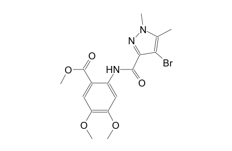methyl 2-{[(4-bromo-1,5-dimethyl-1H-pyrazol-3-yl)carbonyl]amino}-4,5-dimethoxybenzoate