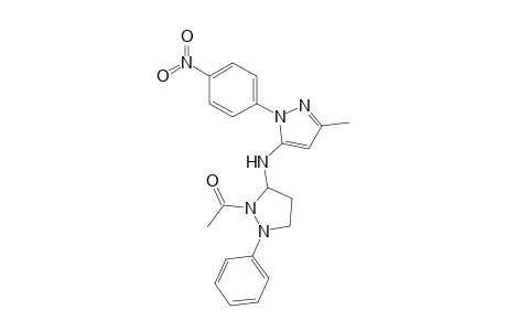 5-[(1'-Acetyl-2'-phenylpyrazolidin-5'-yl)amino]-3-methyl-1-(p-nitrophenyl)pyrazole