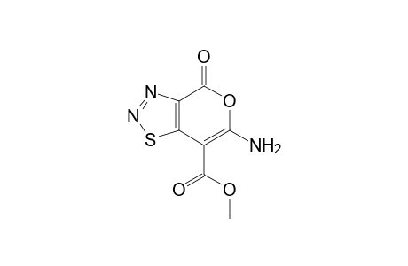 6-Amino-4-keto-pyrano[3,4-d]thiadiazole-7-carboxylic acid methyl ester