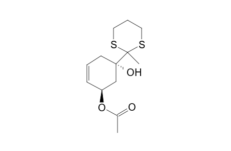 (1S,3R)-3-Acetoxy-1-(2-methyl-1,3-dithian-2-yl)-4-cyclohexene-1-ol