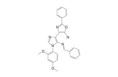 5-AMINO-2-PHENYL-4-(1-O,P-DIMETHOXYPHENYL-5-PHENYLIDENEAMINOIMIDAZOL-4-YL)-1,3-OXAZOLE