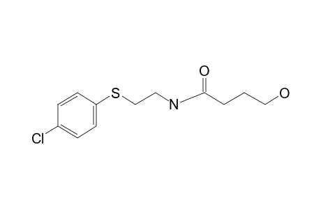 N-[2-[p-Chloeophenylthio]ethyl]-4-hydroxybutyramide