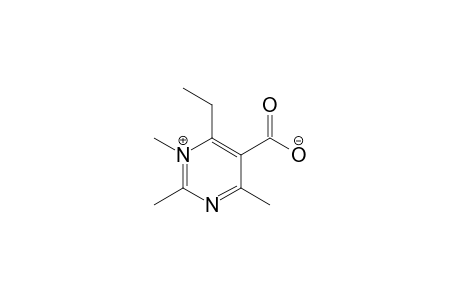 Pyrimidinium, 5-carboxy-6-ethyl-1,2,4-trimethyl-, hydroxide, inner salt