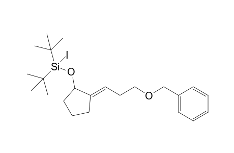 (E)-1-Di-tert-butyliodosilyloxy-2-(3-benzyloxypropylidene)cyclopentane