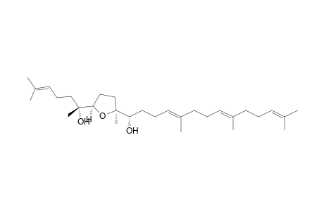 (1S)-1-[(2'S,5'R)-5'-((R)-1''-Hydroxy-1'',5''-dimethyl-hex-4''-enyl)-2'-methyl-tetrahydrofuran-2'-yl]-5,9,13-trimethyl-tetradeca-4,8,12-trien-1-ol