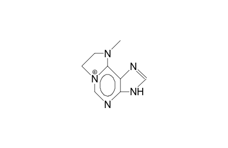 9-Methyl-7,8-dihydro-9H-imidazo(2,1-I)purine cation