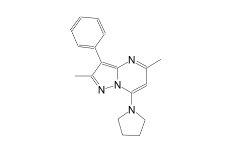 2,5-dimethyl-3-phenyl-7-(1-pyrrolidinyl)pyrazolo[1,5-a]pyrimidine