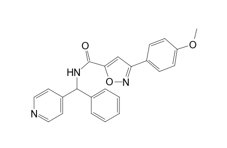 3-(4-Methoxyphenyl)-N-[phenyl(pyridin-4-yl)methyl]-1,2-oxazole-5-carboxamide