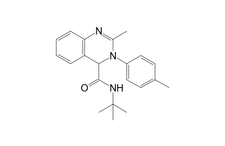N-tert-Butyl-2-methyl-3-p-tolyl-3,4-dihydro quinazoline-4-carboxamide