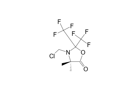 2,2-BIS-(TRIFLUOROMETHYL)-3-CHLOROMETHYL-4,4-DIMETHYL-1,3-OXAZOLIDIN-5-ONE