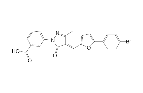 3-(4-{[5-(4-bromophenyl)-2-furyl]methylene}-3-methyl-5-oxo-4,5-dihydro-1H-pyrazol-1-yl)benzoic acid