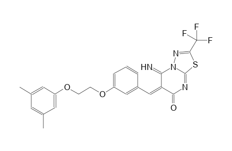 7H-[1,3,4]thiadiazolo[3,2-a]pyrimidin-7-one, 6-[[3-[2-(3,5-dimethylphenoxy)ethoxy]phenyl]methylene]-5,6-dihydro-5-imino-2-(trifluoromethyl)-, (6E)-