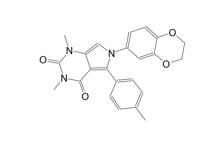 6-(2,3-dihydro-1,4-benzodioxin-6-yl)-1,3-dimethyl-5-(4-methylphenyl)-1H-pyrrolo[3,4-d]pyrimidine-2,4(3H,6H)-dione