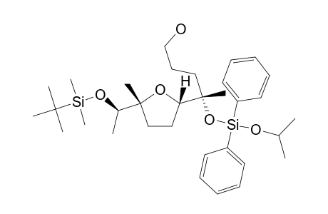 (1''R,2'S,4R,5'S)-4-[(DIPHENYLISOPROPOXY)-SILYL]-OXY]-4-[5'-[1''-[(TERT.-BUTYLDIMETHYLSILYL)-OXY]-ETHYL]-2',3',4',5'-TETRAHYDRO-5'-METHYLFURAN-2'-Y