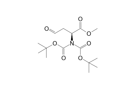 Methyl (2S)-2-{(tert-butyloxy)-N-[(tert-butoxy)carbonyl]carbonylamino}-4-oxobutanoate