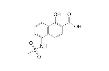 2-Naphthalenecarboxylic acid, 1-hydroxy-5-[(methylsulfonyl)amino]-