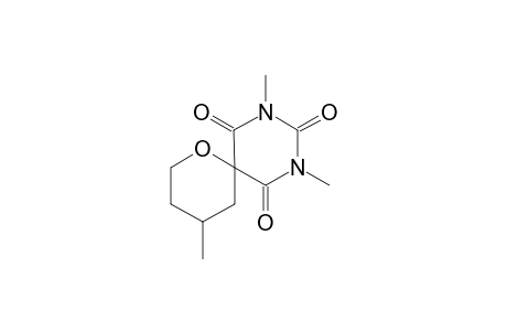 (1,3-Dimethyl-2,4,6-trioxohexahydropyrimidine)-5-spiro-2'-(4'-methyltetrahydropyran)