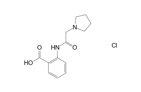 2-[(1-pyrrolidinylacetyl)amino]benzoic acid hydrochloride
