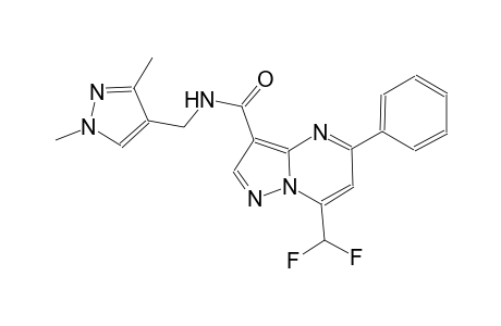 7-(difluoromethyl)-N-[(1,3-dimethyl-1H-pyrazol-4-yl)methyl]-5-phenylpyrazolo[1,5-a]pyrimidine-3-carboxamide
