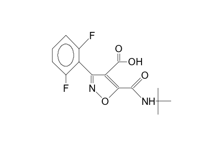 4-Isoxazolecarboxylic acid, 3-(2,6-difluorophenyl)-5-[[(1,1-dimethylethyl)amino]carbonyl]-