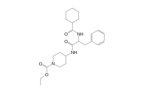 ethyl 4-({2-[(cyclohexylcarbonyl)amino]-3-phenylpropanoyl}amino)-1-piperidinecarboxylate