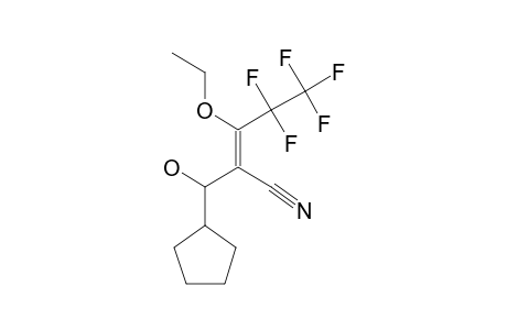 (E)-1-[2-(3-ETHOXY-4,4,5,5,5-PENTAFLUORO-2-PENTENENITRILYL)]-CYCLOHEXANOL