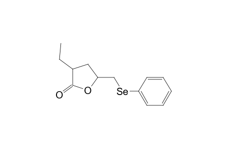 dihydro-3-ethyl-5-[(phenylseleno)methyl]-2(3H)-furanone