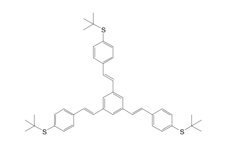 1,3,5-tris[(E)-2-(4-tert-butylsulfanylphenyl)vinyl]benzene
