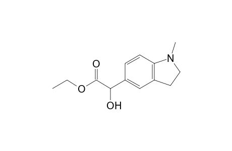 2-Hydroxy-2-(1-methyl-2,3-dihydroindol-5-yl)acetic acid ethyl ester
