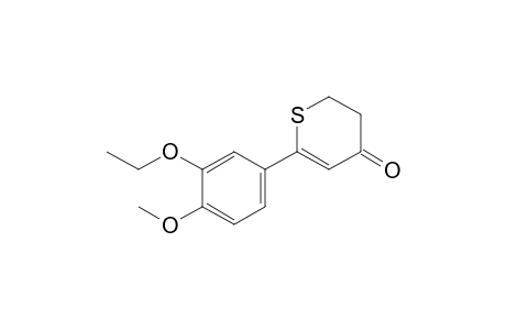 6-(3'-Ethoxy-4'-methoxyphenyl)-2,4-dihydrothiopyran-4-one