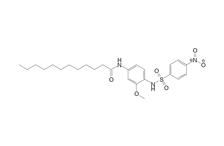Dodecanamide, N-[3-methoxy-4-[[(4-nitrophenyl)sulfonyl]amino]phenyl]-