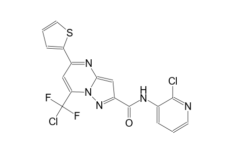 7-[chloranyl-bis(fluoranyl)methyl]-N-(2-chloranylpyridin-3-yl)-5-thiophen-2-yl-pyrazolo[1,5-a]pyrimidine-2-carboxamide