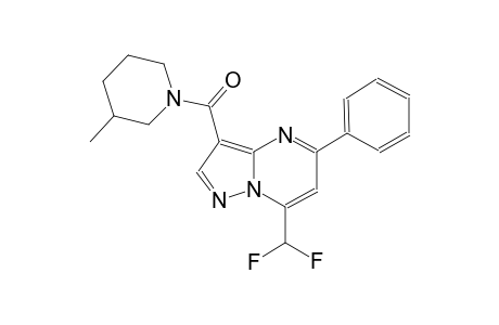 7-(difluoromethyl)-3-[(3-methyl-1-piperidinyl)carbonyl]-5-phenylpyrazolo[1,5-a]pyrimidine