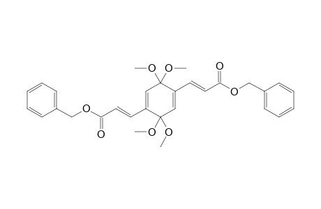 (E)-3-[3,3,6,6-tetramethoxy-4-[(E)-3-oxo-3-phenylmethoxyprop-1-enyl]-1-cyclohexa-1,4-dienyl]-2-propenoic acid (phenylmethyl) ester