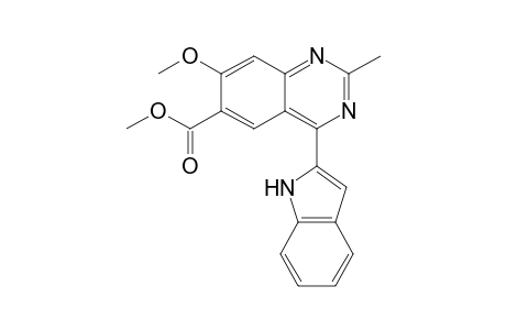 Methyl 2-Methyl-7-methoxy-4-[indol-2'-yl]quinazoline-6-carboxylate
