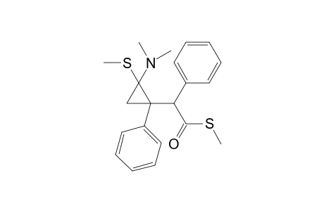 2-(2-Dimethylamino-2-methylthio-1-phenylcyclopropyl)-2-phenylthioacetic acid-S-methylester