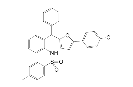 4-Methyl-N-{2-[(5-(4-chlorophenyl)furan-2-yl)(phenyl)methyl]phenyl}benzenesulfonamide