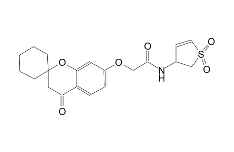 N-(1,1-dioxido-2,3-dihydrothiophen-3-yl)-2-((4-oxospiro[chroman-2,1'-cyclohexan]-7-yl)oxy)acetamide
