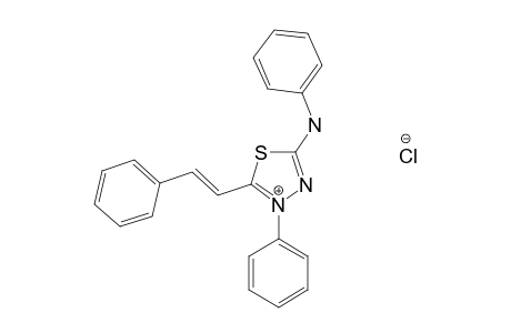 4-PHENYL-5-CINNAMOYL-1,3,4-THIADIAZOLIUM-2-PHENYLAMINE-CHLORIDE