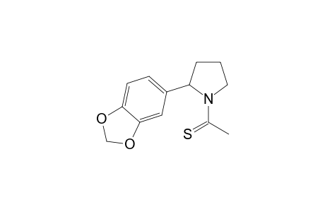 2-(1,3-Benzodioxol-5-yl)1-(thioacetyl)pyrrolidine