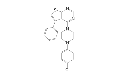 4-[4-(4-chlorophenyl)-1-piperazinyl]-5-phenylthieno[2,3-d]pyrimidine