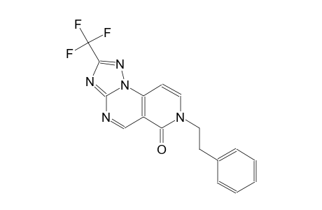 pyrido[3,4-e][1,2,4]triazolo[1,5-a]pyrimidin-6(7H)-one, 7-(2-phenylethyl)-2-(trifluoromethyl)-