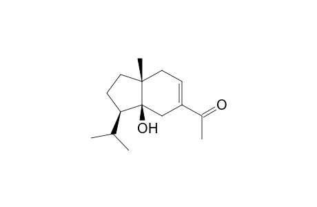 7-Acetyl-5-hydroxy-4-isopropyl-1-methylbicyclo[4.3.0]non-7-ene