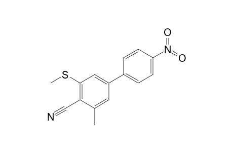 2-Methyl-6-methylsulfanyl-4-(4-nitrophenyl)benzenecarbonitrile