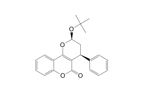 2,3,4,5-TETRAHYDRO-2-TERT.-BUTYLOXY-4-PHENYLPYRANO-[3,2-C]-BENZOPYRAN-5-ONE;CIS-ISOMER