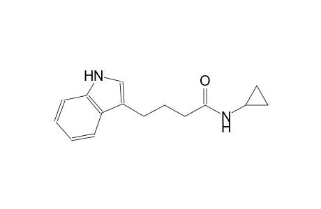 1H-indole-3-butanamide, N-cyclopropyl-