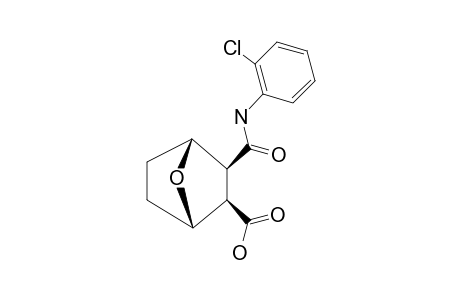 3-((2-CHLOROPHENYL)-CARBAMOYL)-7-OXABICYCLO-[2.2.1]-HEPTANE-2-CARBOXYLIC-ACID