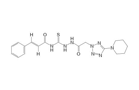 trans-4-cinnamoyl-1-[(5-piperidino-2H-tetrazol-2-yl)acetyl]-3-thiosemicarbazide